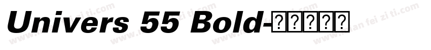 Univers 55 Bold字体转换